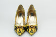 Versace Leather Baroque Pumps
