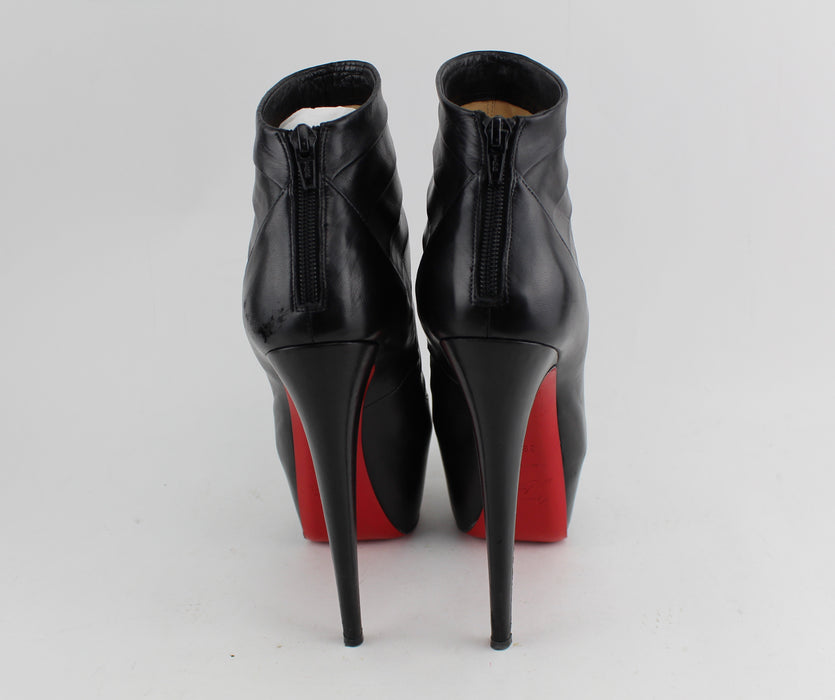 CHRISTIAN LOUBOUTIN AMOR NAPPA BOOTIES SIZE 39.5 - LuxurySnob