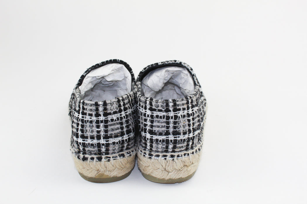 Chanel Espadrille Tweed black