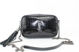 Saint Laurent Mini Lou Croc Embossed Camera bag