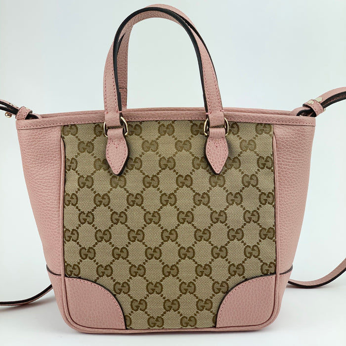 Gucci GG canvas shoulder bag pink