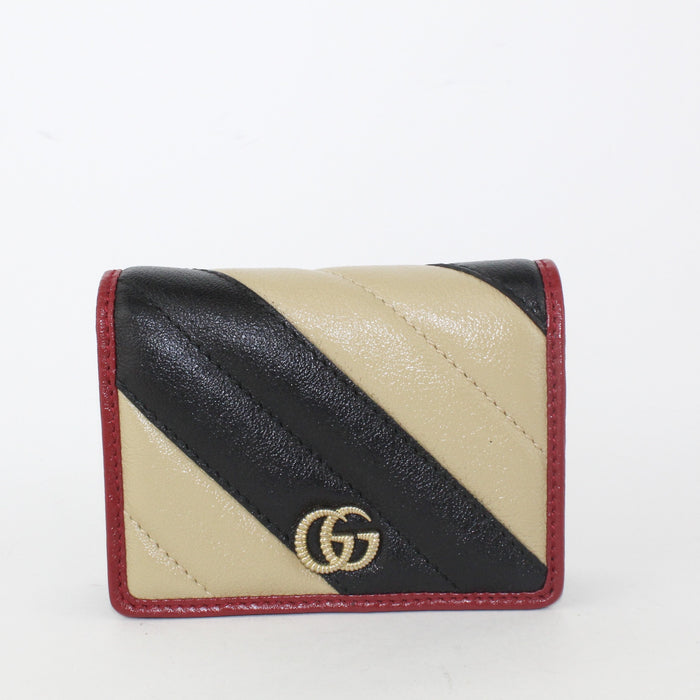 Gucci Vintage Effect Calfskin Matelasse Wallet