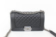 CHANEL MEDIUM CAVIAR BOY BAG BLACK