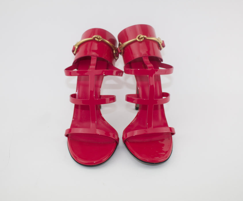 GUCCI URSULA ANKLE STRAP SANDAL SIZE 38 