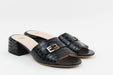 Fendi Mock Croc FF Slide Sandal
