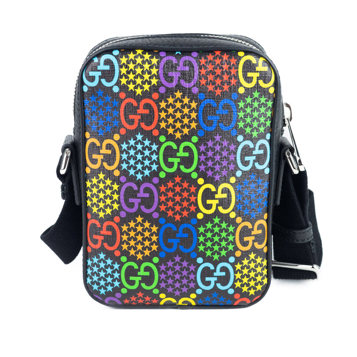 Gucci  Supreme Monogram Psychedelic Messenger Bag Black