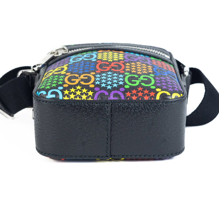 Gucci  Supreme Monogram Psychedelic Messenger Bag Black