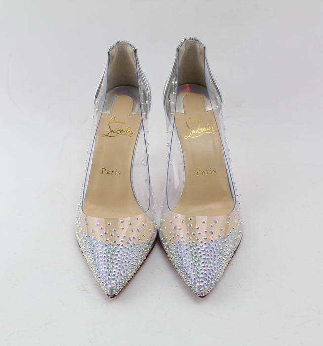 CHRISTIAN LOUBOUTIN  DEGRASTRASS PVC 85 MM SIZE 39 - LuxurySnob