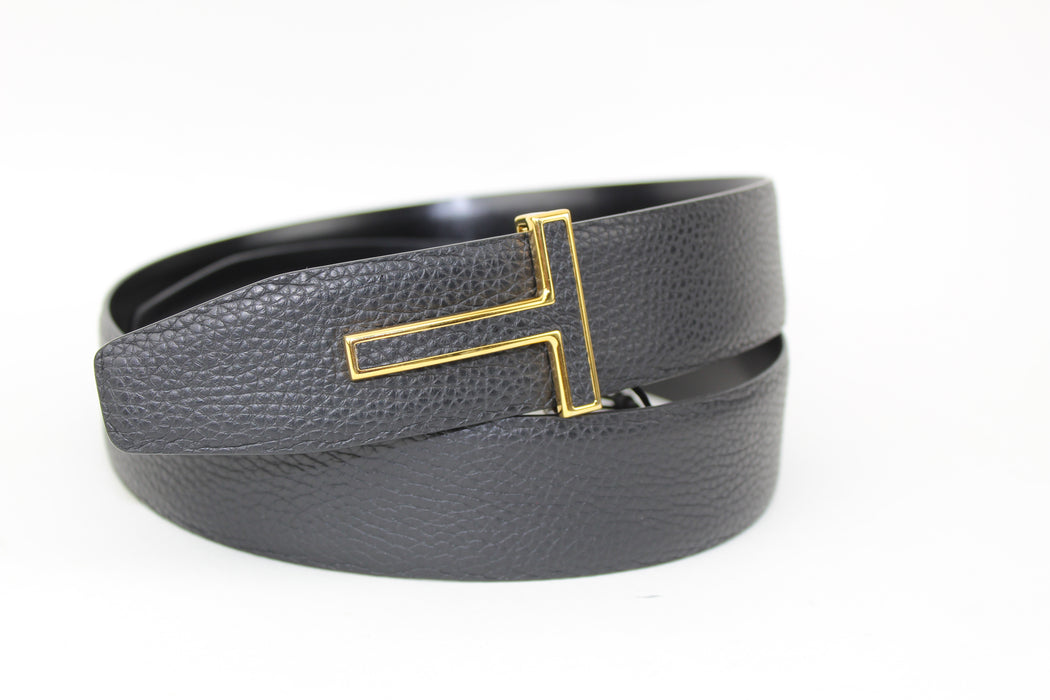 TOM FORD LOGO PLAQUE UNISEX BELT SIZE 85 - LuxurySnob