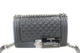 CHANEL MEDIUM CAVIAR BOY BAG BLACK