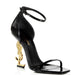 Saint Laurent Opyum Ysl Logo-heel Sandals