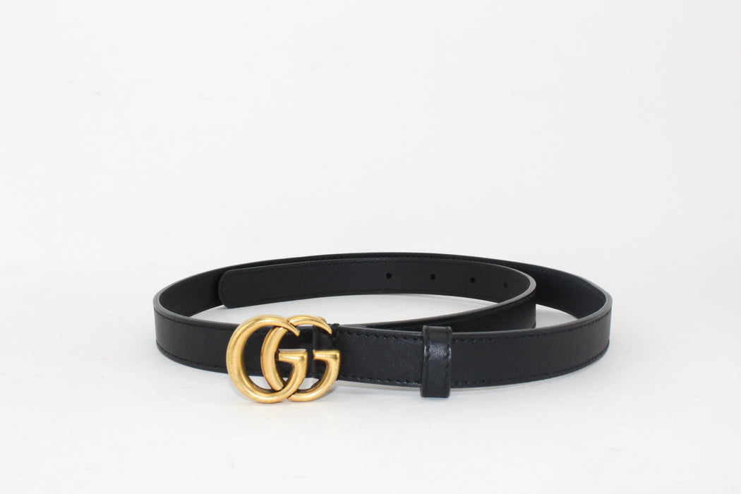 Gucci Leather belt with Double G buckle