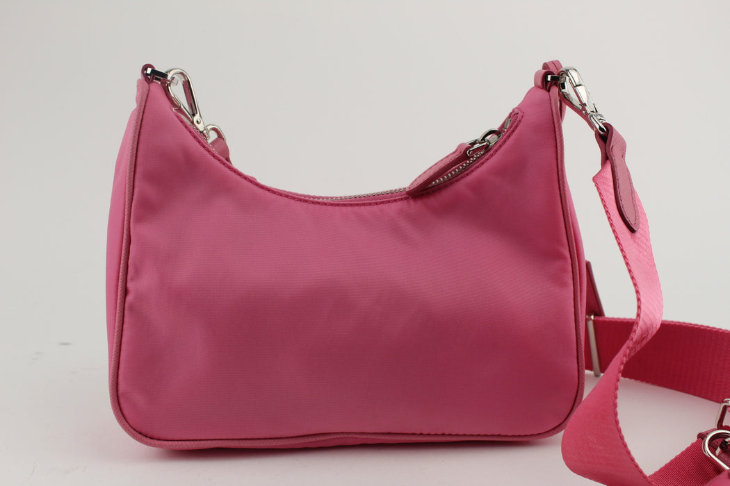 PRADA RE EDITION NYLON BAG PINK 