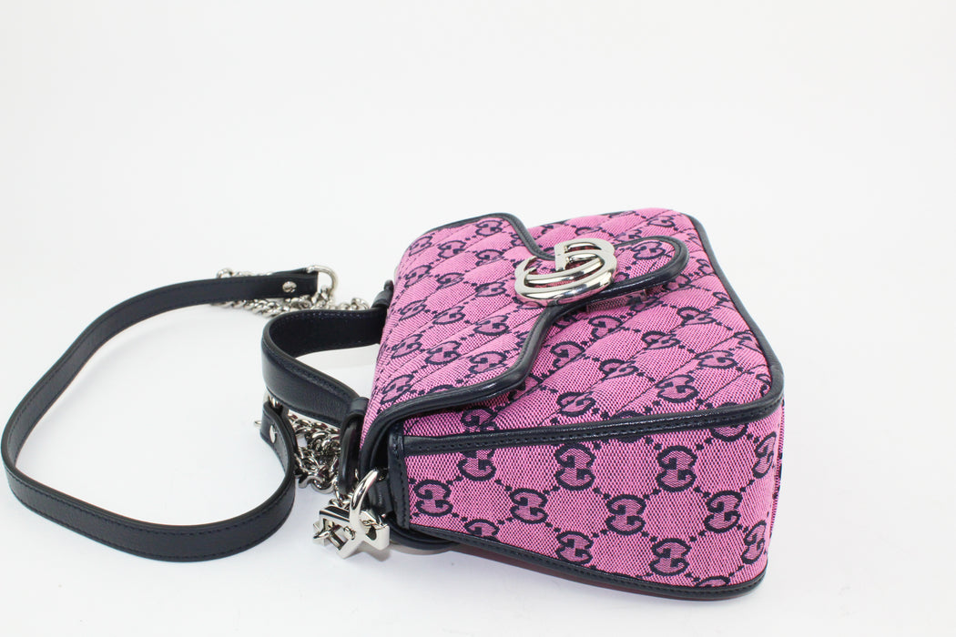 Gucci GG Marmont Multicolor Mini Top Handle Bag