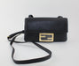 FENDI DUO BAQUETTE LEATHER SHOULDER BAG