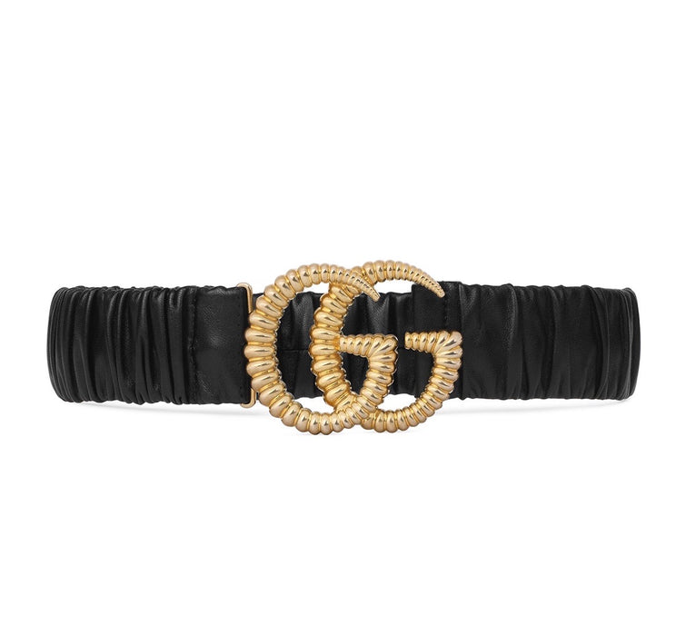 GUCCI BELT WITH TORCHON DOUBLE G BUCKLE