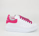 Alexander McQueen Women's Women's Neon Sneakers - White Pink