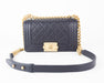 Chanel Small Boy Bag in dark purple