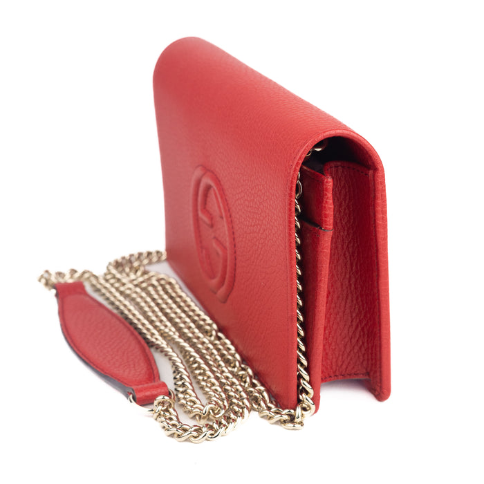Gucci Soho Red Chain bag