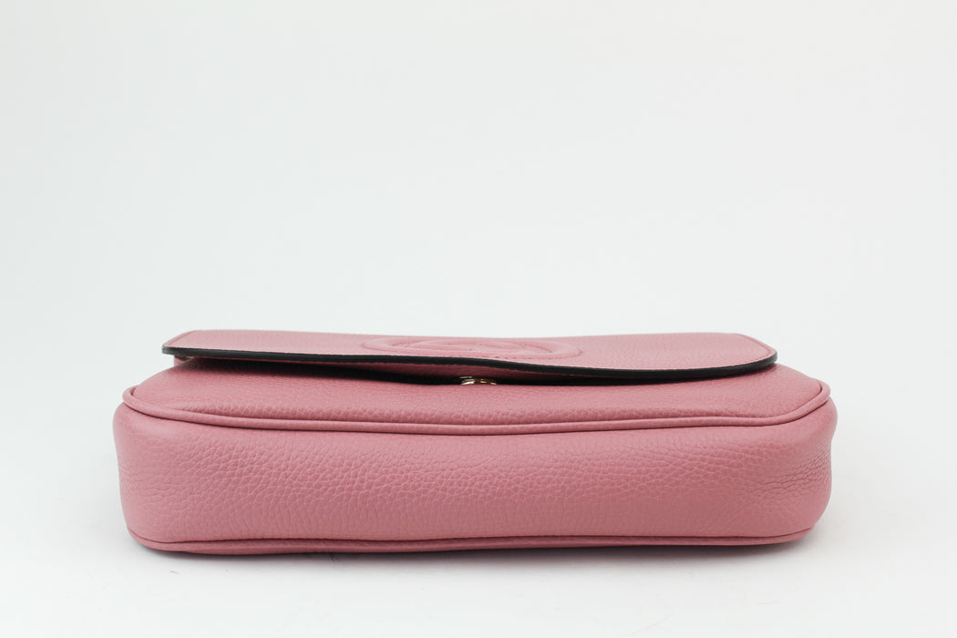 Gucci Soho Chain medium crossbody bag Pink