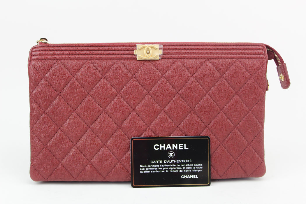 Chanel Double Boy Pouch