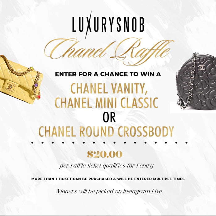 Chanel Purple Vanity x Lambskin Mini classic x Camellia Round Crossbody Raffle