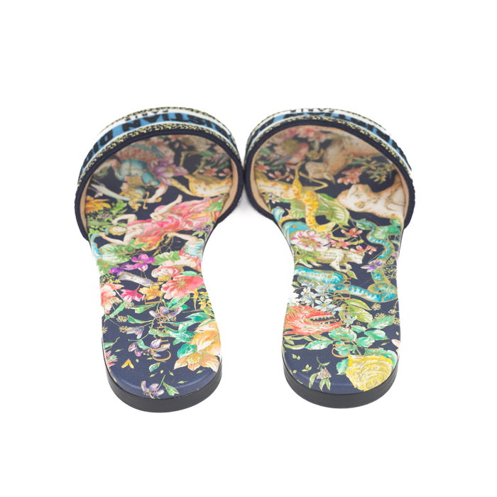 Dior dway Black Multicolor Embroidered Cotton with D-Constellation Motif