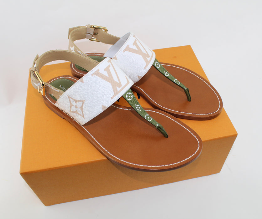 LOUIS VUITTON GIANT MONOGRAM FORMENTERA SANDAL SIZE 40