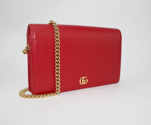 GUCCI GG MARMONT WALLET ON CHAIN