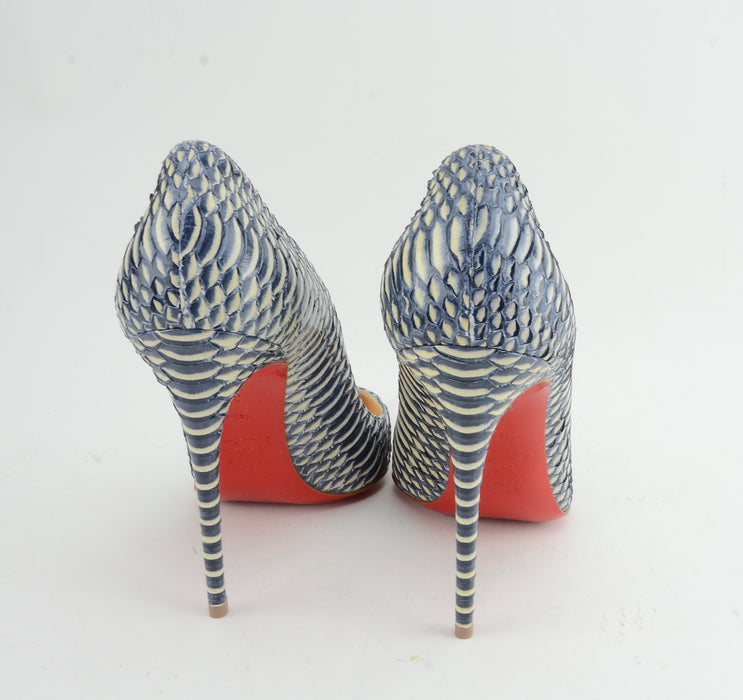 CHRISTIAN LOUBOUTIN PIGALLE FOLLIES 100mm SIZE 36.5 - LuxurySnob