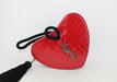 Saint Laurent Heart Croc embossed Clutch