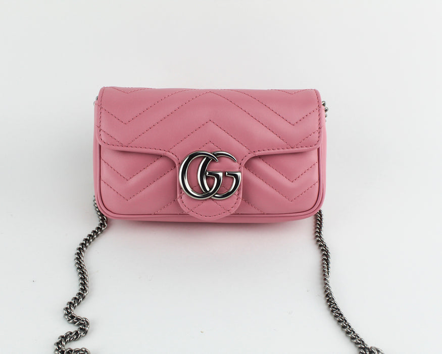 GUCCI GG MARMONT SUPER MINI PINK