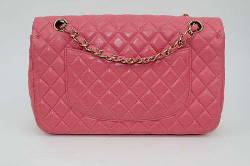 CHANEL SMALL LAMBSKIN FLAP BAG IN PINK - LuxurySnob