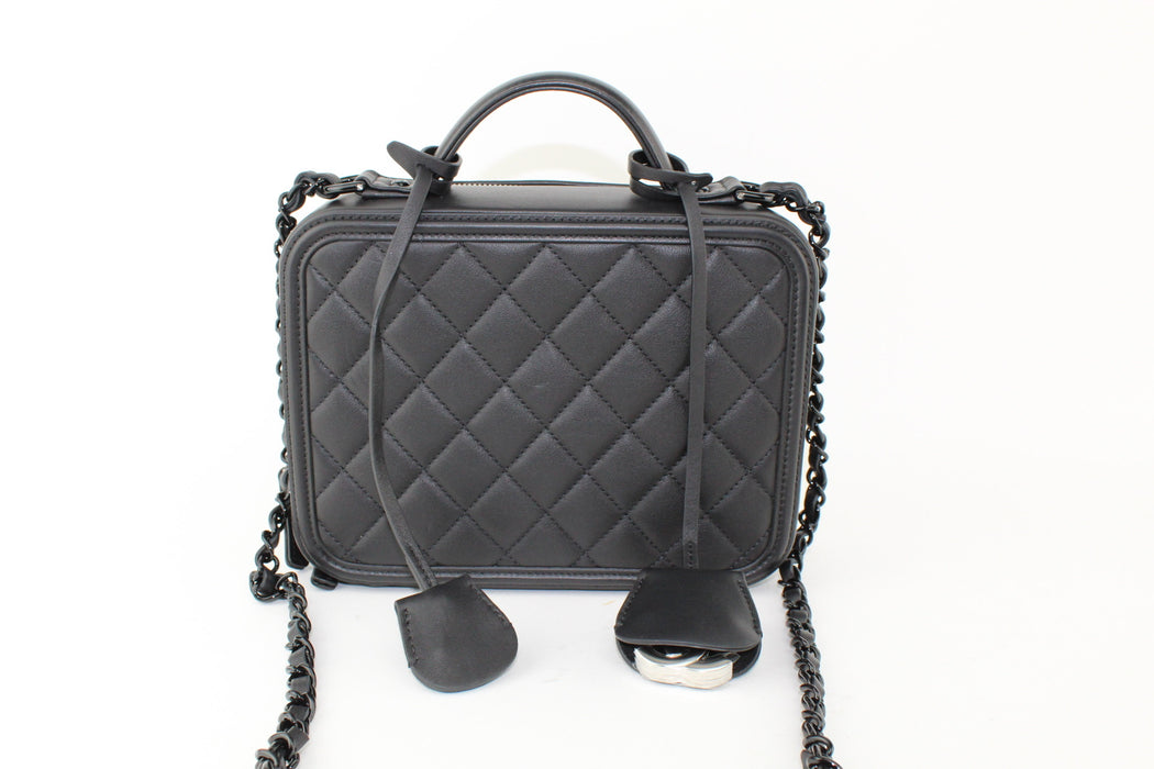 CHANEL BLACK VANITY CASE