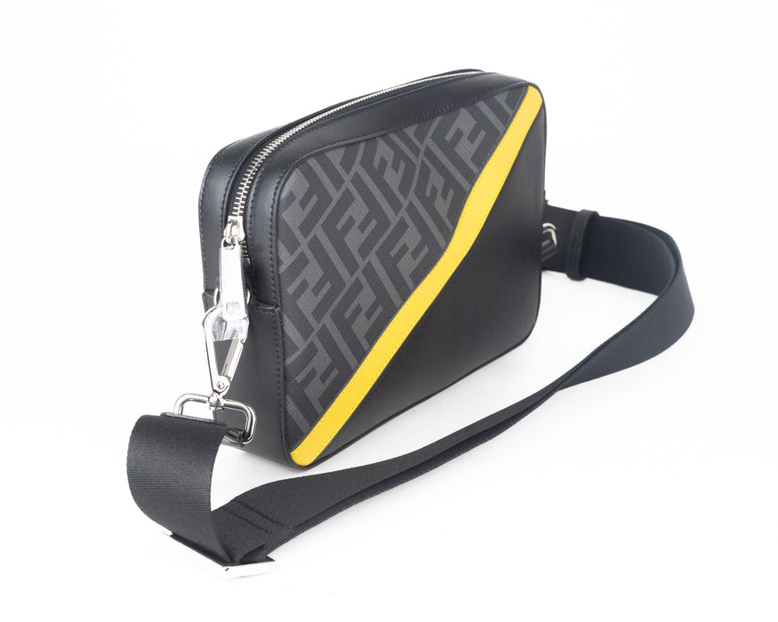 Fendi Grey Fabric Camera Case