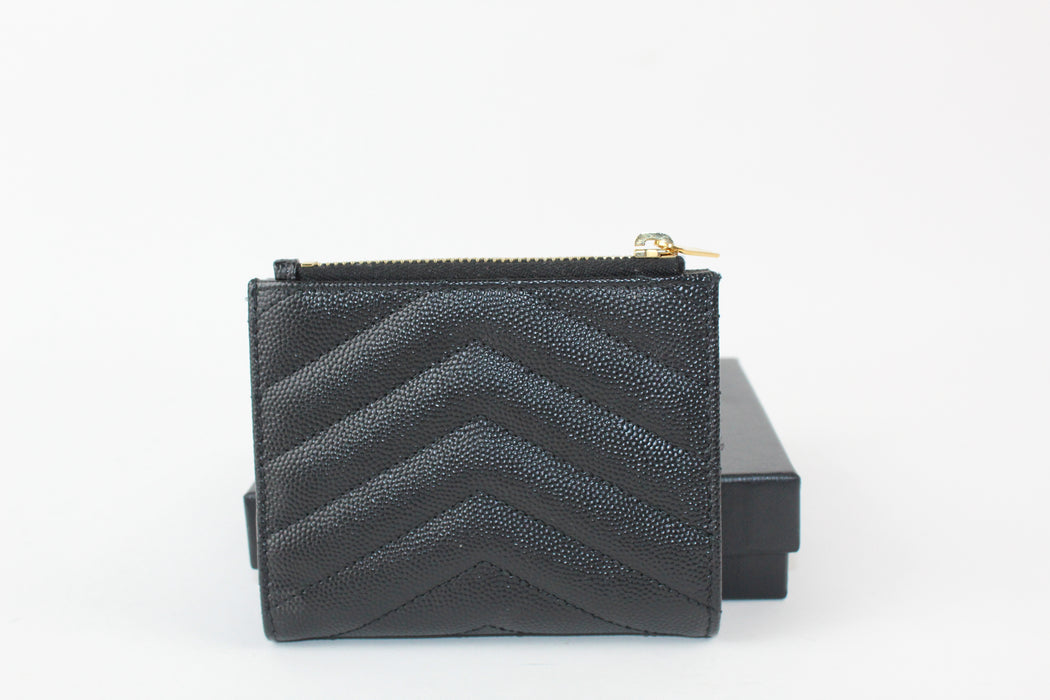 Saint Laurent Monogram Zipped Card Case