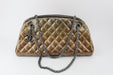 Chanel Patent Quilted Medium Just Mademoiselle Gold Degrade