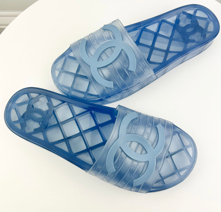 Chanel CC FLats Slide Sandals