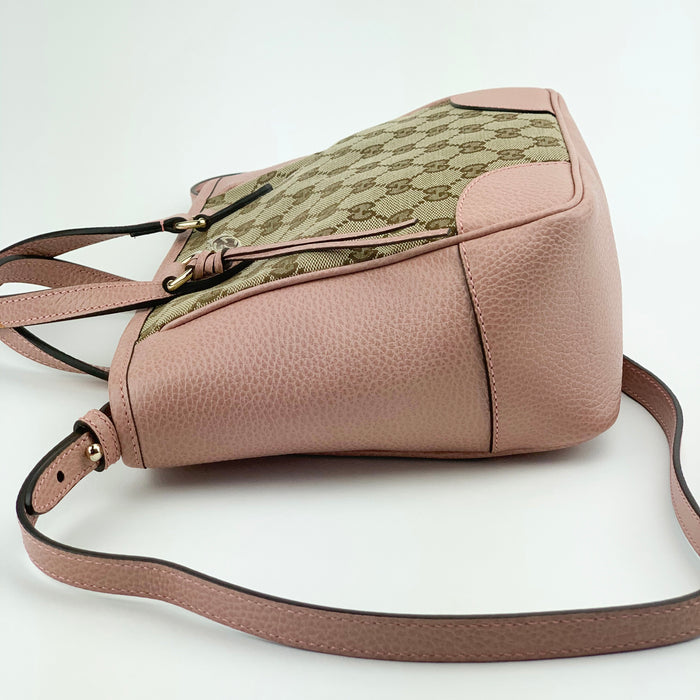 Gucci GG canvas shoulder bag pink
