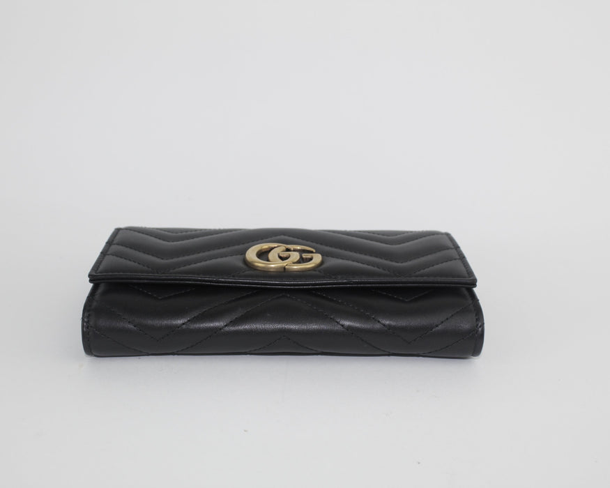 GUCCI GG MARMONT QUILTED WALLET