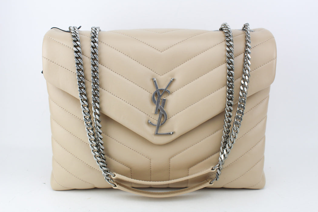 Saint Laurent Medium Loulou Nude bag