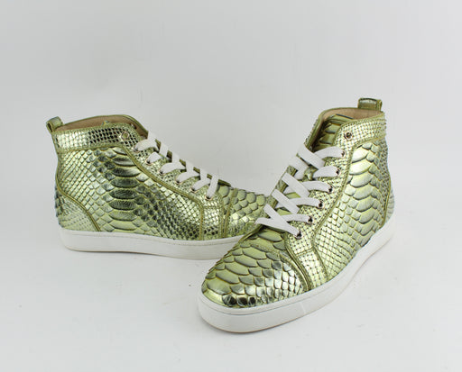 CHRISTIAN LOUBOUTIN PYTHON SNEAKERS SIZE 40 - LuxurySnob