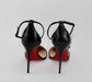 CHRISTIAN LOUBOUTIN FLIKETTA 100 PATENT BLACK