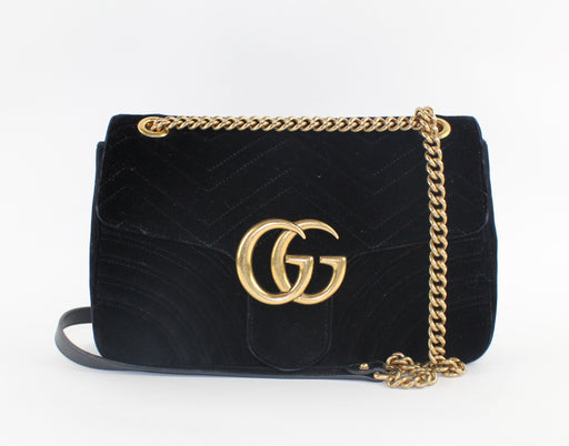 Gucci Marmont Large Velvet shoulder Bag