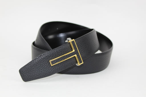 TOM FORD LOGO PLAQUE UNISEX BELT SIZE 85 - LuxurySnob