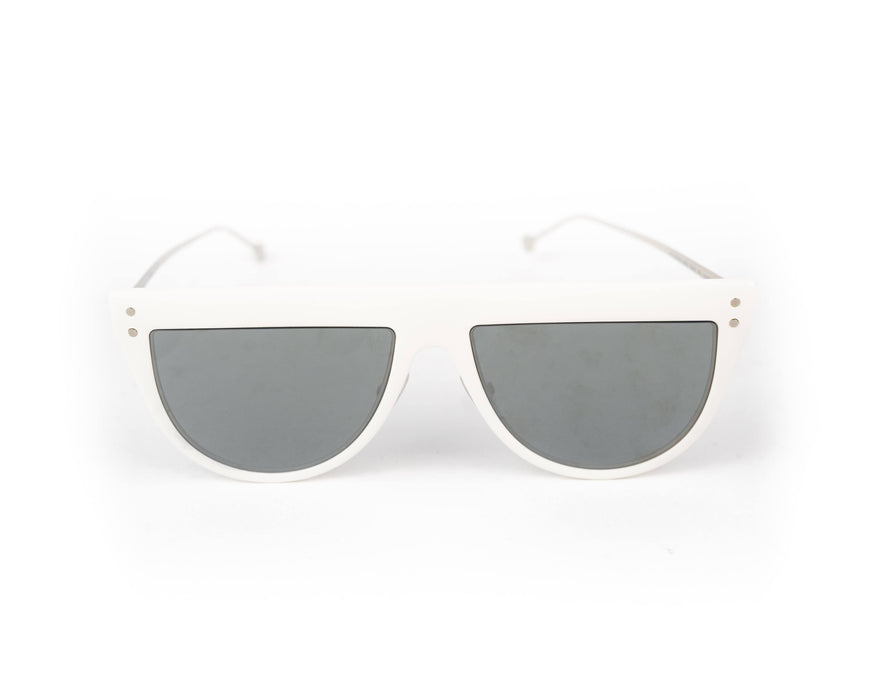 Fendi White Mirrored Sunglasses