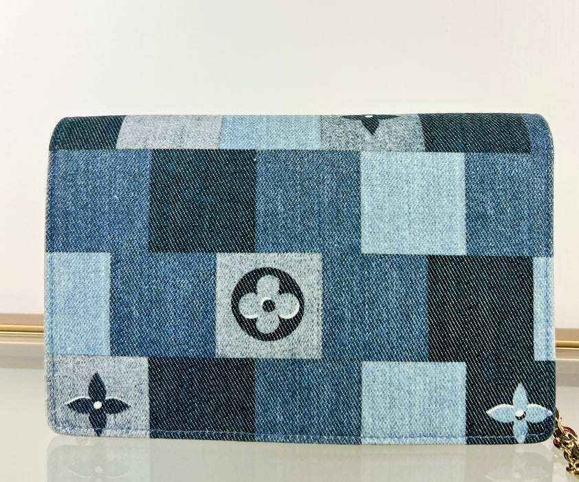 Louis Vuitton Flore Denim Chain Bag Limited Edition