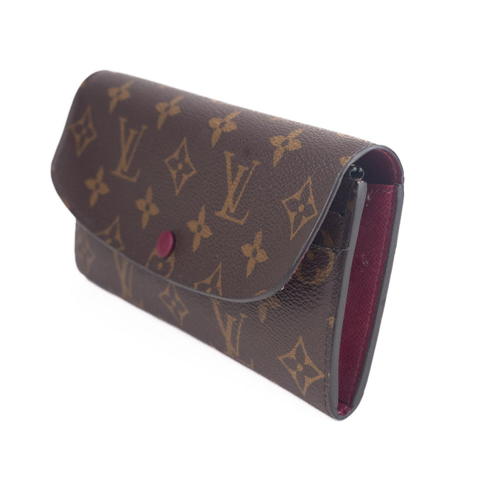 Louis Vuitton Monogram Emilie Wallet in Fuchsia