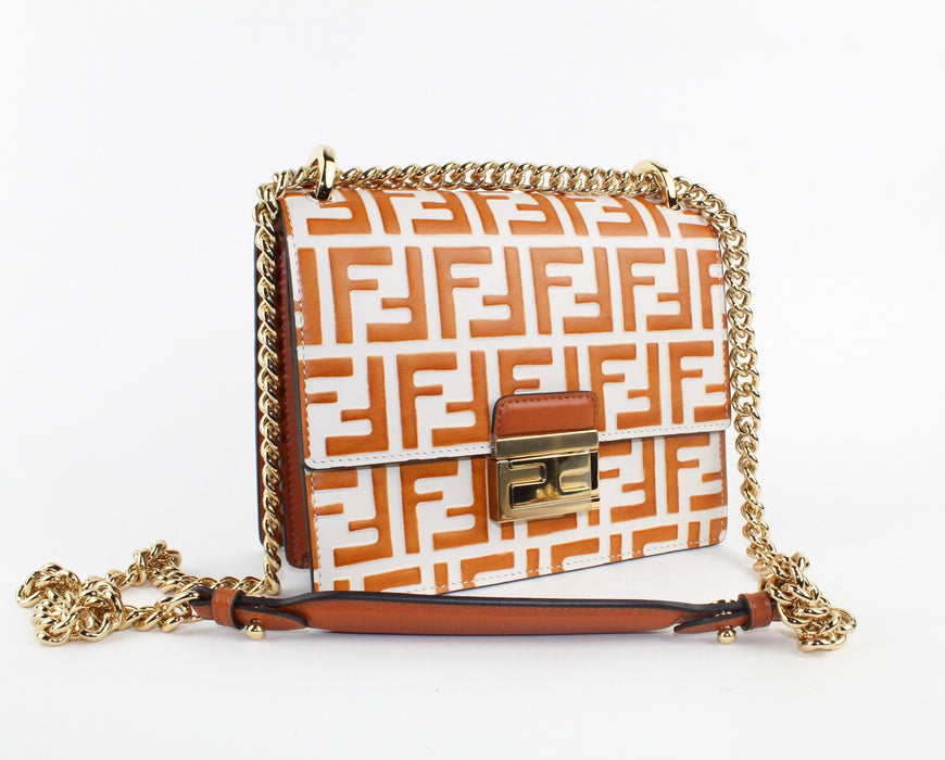 Fendi Small Kan U FF logo bag