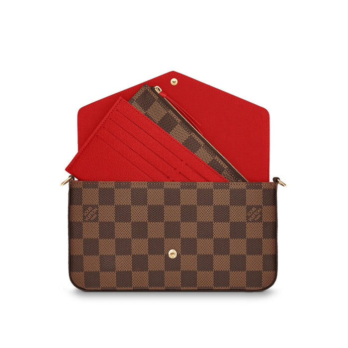 LOUIS VUITTON POCHETTE FELICIE DAMIER EBENE - LuxurySnob